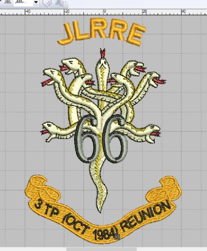 66 JLRRE - 3 TP REUNION Embroidered Polo Shirts
